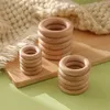 Lets Make Beech Wood 50pc träring 40556070mm TROE TEETER DIY Armband Crafts Gift Tinding Accessory Baby Teether 240307