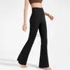 Actieve broek lu Align lulemen damesbroek met hoge taille sportyoga strakke bell-bottoms merk LU-officiële high-end 240308