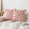 Cushion/Decorative INS style pink tufted sofa throw Home small fresh love cushion Removable cover
