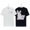 Womens Tshirt Designer Luxury Original Quality Mens Tshirts Spring New Round Neck Street Loose Rabbit Print Short Sleeve