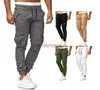 Men's Men Cargo Solid Color Joggers Sports Trousers Autumn Spring Sweatpants Clothing 240308