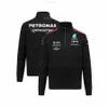 Vêtements de sport pour hommes, imprimé F1 Petronas, formule 1, Fans de voiture, équipe de course, coupe-vent, fermeture éclair noire, nouvelle collection 2023