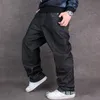 Erkekler Kot Toptan-2016 Erkekler Hip Hop Bol Jeans Sokak dansı Kaykay Gevşek Fit Nakışla Yüksek Kalite Plus Boyut 30 ila 46 Sıcak 240308