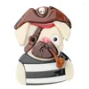 Broches Mouton mignon Pirate tabac Pipe chien chat acrylique broche pour femmes grande résine animaux épingles de sûreté broche bijoux faits à la main cadeaux