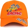 Trend Apparel Shop Racing Casquette de baseball avec drapeau de course brodé en 3D