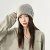 Berets Early Autumn Striped Knitted Hat Korean Woolen For Women Trend Soft Warm Elastic Leisure Streetwear Beanie Cap