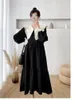 Jesienna moda sukienka macierzyńska Linia luźne ubrania dla kobiet w ciąży ciąża sukienka elegancka vestidos de 240319