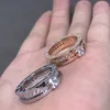 Дизайнерское кольцо Роскошные кольца для женщин Съемное кольцо с бриллиантами Кольцо для пары Два стиля ношения Подарок высшего уровня Повседневная мода Вечеринка