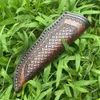 New S2268 General-purpose cowhide leather, Leather Knife Sheath for Fixed Blade 4.8 Inch Knives Brown Basket Weave Sheaths with Belt Holder