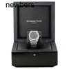 Luxury APS Factory Audemapigue Watch Swiss Movement Abbey Royal Oak Watch 37 mm Gris Index Hour Mark Dialwxac