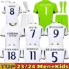 Maillots de football 22 23 24 Camavinga Vini Jr Real Madrids Benzema Rodrygo Rudiger Modric Marcelo Asensio Bellingham Vaerde hommes enfants H240308