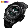 Skmei Smart Sport Watch Men Bluetooth 다기능 디지털 시계 5BAR 방수 남성 스마트 듀얼 디스플레이 시계 RELOJ 1517270B