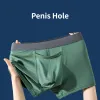 5th Man Fashion Front Open Hole Underwear Cock Foreskin Long Physcial Therapy Lingerie Enhancing Underpants Prolong Time Boxers
