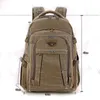 Mens Military Canvas Backpack Zipper Rucksacks Laptop Travel Shoulder Mochila Notebook Schoolbags Vintage College School Bags 240229