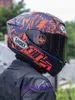 Alta qualidade shoei capacete completo x15 motocicleta japonês vermelho formiga edição pista anti queda quatro estações correndo para homens e mulheres