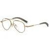 2024 Retro Square Womens Solglasögon Dita Fashionabla Design Pilotstil Hög estetiskt värde Pure Titanium kan paras med myopia glasögon ram färg förändrade l