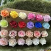 Decoratieve bloemen gesimuleerde rozenkop DIY kunstbloem zijde bruiloft buste haardecoratie gestoomde rollen hoek