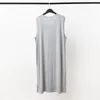 Męska odzież sutowa 2024 Summowa modalna piżama szlafrok kamizelka styl bez rękawów długa szlafrok