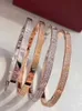 Bracciale in oro Braccialetti per unghie firmati per donne e uomini YOYO Alta definizione K Luce Texture di lusso Vite Non sbiadisce Regalo Fidanzata con scatola Set completo