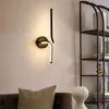 Wall Lamp Nordic Light Luxury Simple Modern Creative Led Ultra-bright Energy-saving Bedroom Aisle Living Room Background