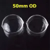 Glass Hookahs Oil Ring Ashtray Dish 38mm 50mm OD Dabber Dishs for 10mm 14mm 18mm Mini Nectar Collector Kit LL