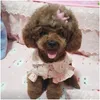 Hundkläder Vinterhår Barrettes Princess Pink Cute Cat Bows Tillbehör för små medelstora djurpartier Grooming Yorkshire Drop D DH8HI