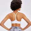 AL Flow Y-shaped Back + Pants Set with Chest Pad Soft Sports Bras Solid Color Racerback Bra Sexy Underwear Gym Sleeveless Fiess Yoga