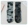 Socks Pilates anti slip socks cross-border sports tie dye yoga cotton mid tube home socks