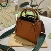 Designer Diana bambu totes kvinnors brev g tote väskor shopping handväskor crossbody mini axelväska plånbok koppling kvinna handväska