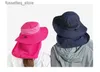 Wide Brim Hats Bucket Hats Outdoor Womens Sunscreen Hat Fishing C Waterproof Big brim Fisherman Hat Mens Breathable Sunshade Sun Hat L240305
