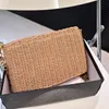 Raffia Handbag Women Designer Shoulder Bag Luxury Woven Straw Camera Purse Grass Y Handbags Summer Beach Flap Crossbody Bags