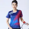 Chemises Chemises de tennis de table pour femmes Maillots de badminton pour filles T-shirts de tennis pour enfants Vêtements de course Vêtements de volley-ball féminin Uniformes de sport