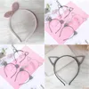 Hårtillbehör Ny Net Red Sequin Cats Ear Hårband Korean Shampo Hairpin Boutique Hair Accessories Drop Delivery Baby, Kids Matern DHVQE