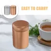 Storage Bottles Tea Food Container Portable Jar Kitchen Canister Household Metal Accessory Multi-function Canisters For Leaf