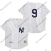 Herren-Baseballtrikot, Größe S–4XL, genäht, Throwback New 15 Thurman Munson 42 Mariano Rivera York