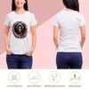 Polos pour femmes femme peinte avec le visage de la mort T-shirt graphique surdimensionné grande taille hauts t-shirts pour femmes