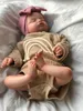 46CM Already Finished Painted Reborn Doll Rosalie born Sleeping Doll Soft Hand-Drawing Hair 3D Skin Tone Visible Veins 240226