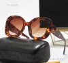 Стеклянные роскошные стеклянные солнцезащитные очки Дизайнерские солнцезащитные очки для женщин и мужчин винтажные круглые очки летняя пляжная защита от радиации Открытые высококачественные очки