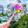 Sand Play Water Fun Baby Bath Toys Bubble Blow Molding Stick Mane Childrens Handhållen Windmill Manual Automatisk pistol Summer Outdoor Toy Gift H240308