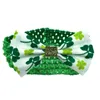 Vêtements pour chiens 30 / 50pcs ST Patrick's Day Bowties avec bande élastique motif de trèfle vert petit moyen grand collier produit de toilettage pour animaux de compagnie