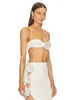 Robe de deux pièces BEVENCCEL 2024 Femmes Blanc Sexy Diamant Fleur Court Top Moulante Petite Jambe Jupe Ensemble Soirée Discothèque Party Bandage