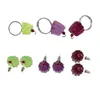 Stud Earrings Cherry Jelly Ear Studs For Women Sweet Rings Y2k Aesthetic Jewelry