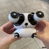 Creative Adorable Animal Decompression Squishes Toy Portable Panda Squishes Toy Popping Rotatable Eyes Children Gift