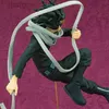 Action Figures giocattolo 18 cm Insegnante Gomma Testa Figurina Anime My Hero Academia Figura Versione di combattimento Azawa Shouta Action Figures PVC Modello Giocattolo 240308