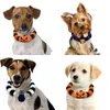 犬のアパレル30pcsカラーハロウィーンネックレス猫の蝶ネクタイの毛づくろくのアクセサリーペット用品