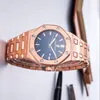 Montre Ruch Watches AP Watch Epic Royal Oak Series 15400or Mens Watch Rose Gold Automatyczne mechaniczne mechaniczne szwajcarskie zegarek luksusowy zegarek sportowy o średnicy 41 mm