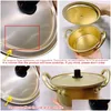 Overig Huis Tuin Koreaanse Ramen Noedels Pot Aluminium Soep Met Deksel Melk Ei Koken Snelle Verwarming Voor Keuken Kookgerei Drop Delivery H Dhkr8