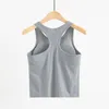 Damen-Designer-Tanktop für den Sommer, Sport- und Fitness-Tanktop, abgeschnittenes Top, T-Shirts, Damen-Strick, atmungsaktiver Strickpullover, Damen-Oberteile, kurz, schmal, bestickte Baumwolle