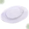 Berets Wommen Base Cocktail Hat Fascinator Round Millinery DIY Craft Accessory Yarn Bottom ( )