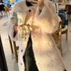 Fin imitation Toscana Beach Wool Integrated Women's Henin Fur Coat Jacket 769517